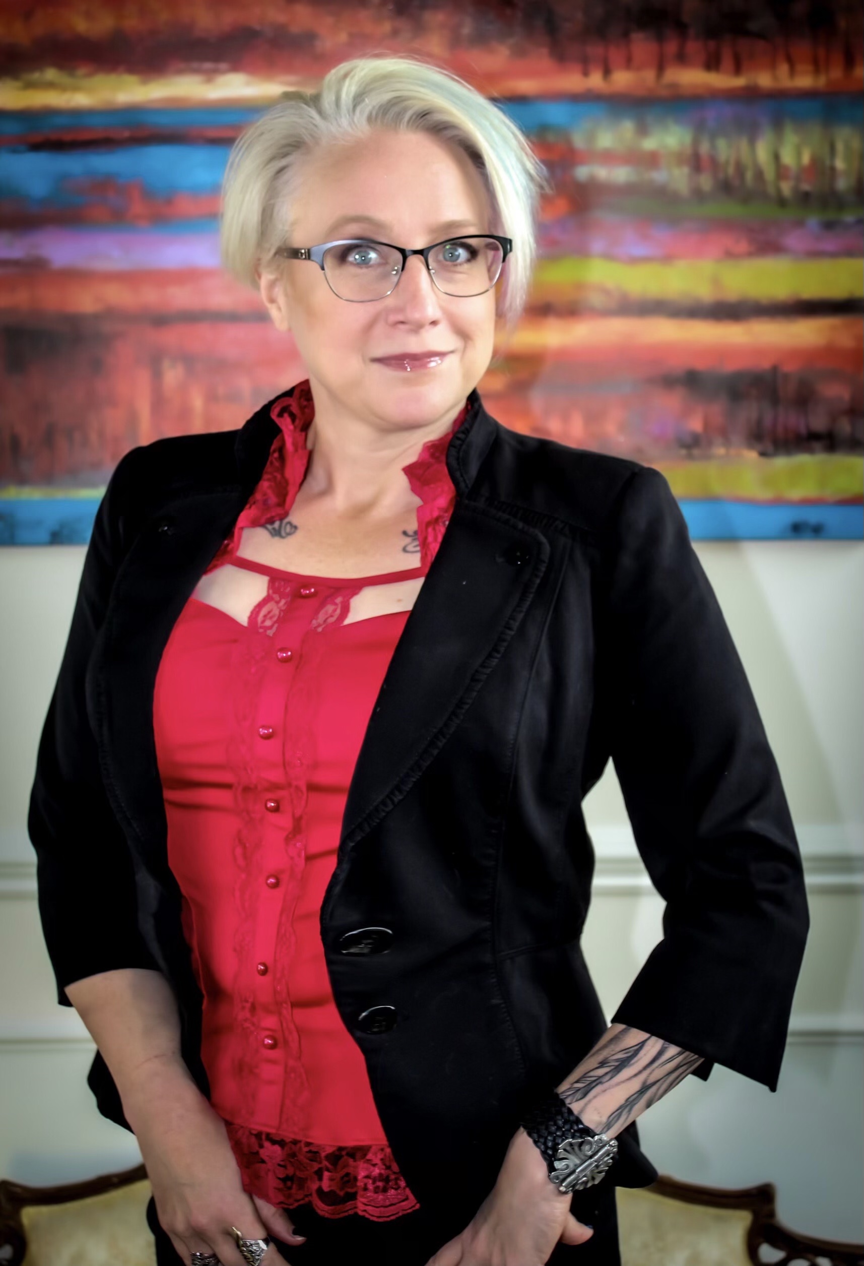 Dawn Post black jacket